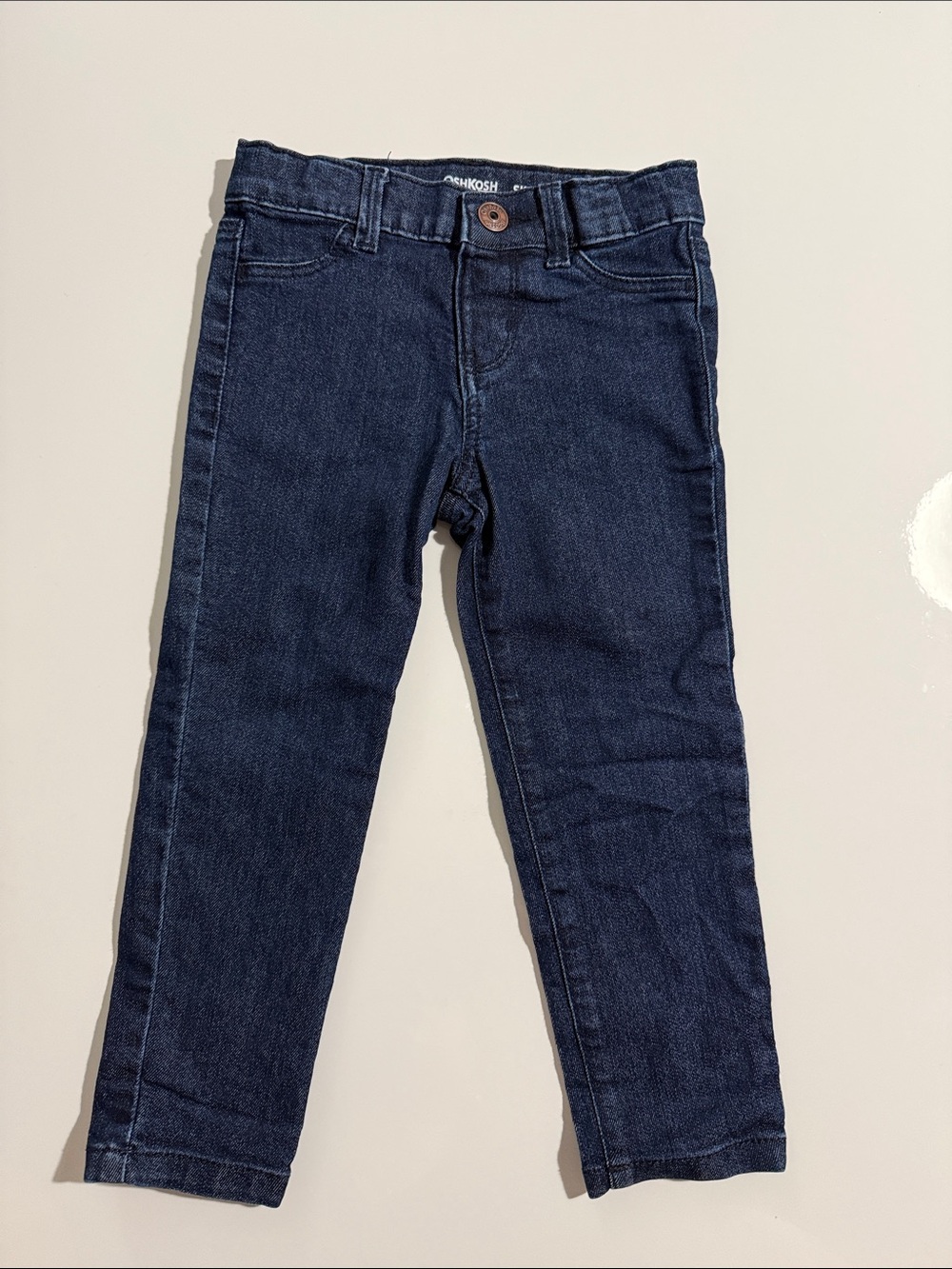 OshKosh B'gosh Girl Navy Blue Stretch Denim Jeans for Kids Sz 3T